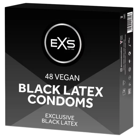 EXS Black - черни презервативи (48 бр.)