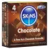 Skins - презерватив с шоколадов вкус - 4 броя