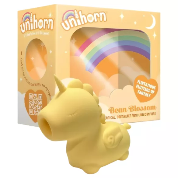 Unihorn Bean Blossom - вибратор за клитор - акумулаторен - жълт