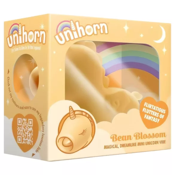 Unihorn Bean Blossom - вибратор за клитор - акумулаторен - жълт