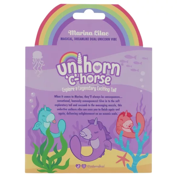 Unihorn C-Horse - вибратор за G-точка и клиторна стимулация (лилав)