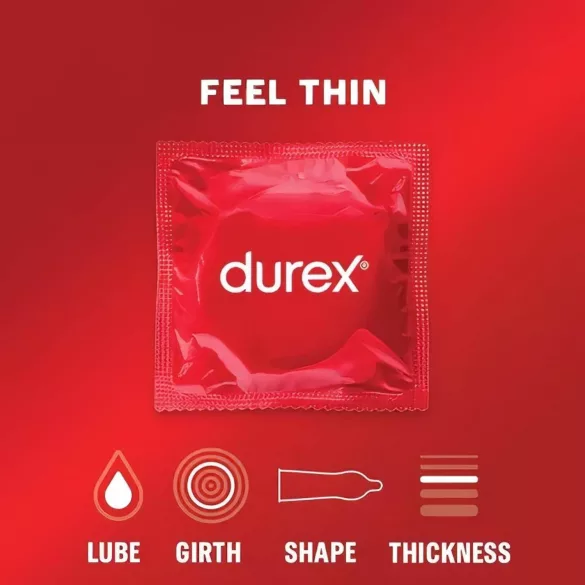Durex - тънки презервативи - естествено усещане - 18 броя