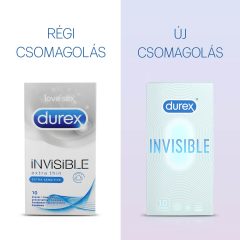   Durex Invisible Extra Sensitive - тънък презерватив (10бр.)