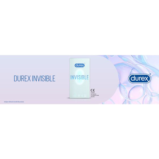 Durex Invisible Extra Sensitive - тънък презерватив (10бр.)