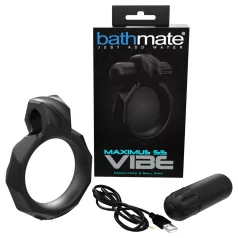  Bathmate Maximus Vibe 55 - вибриращ пенис пръстен с акумулаторна батерия (черен)