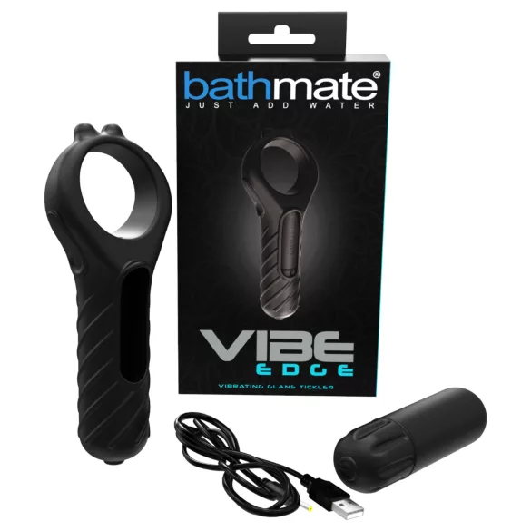Bathmate Vibe Edge - вибратор с акумулатор (черен)