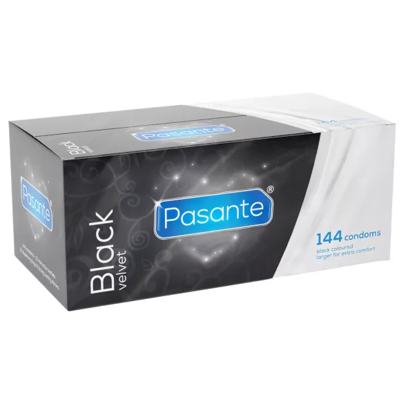 Pasante - латексен презерватив - черен - 144 броя
