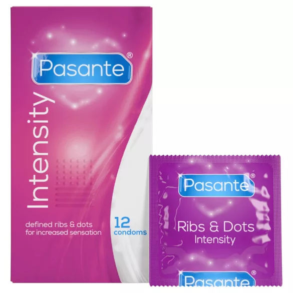 Pasante - презервативи с релеф и точки - 12 броя