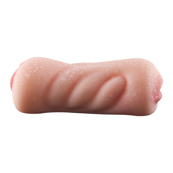 Самотен 2в1 - фалшива путка и мастурбатор за уста (естествен)
