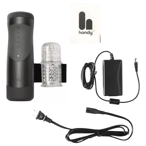 The Handy 1.1 - автоматичен мастурбатор с VR - черен - захранване от мрежата