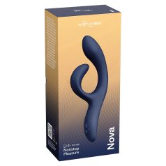   We-Vibe Nova 2 - зареждащ се вибратор с интелигентен клиторен стимулатор (син)