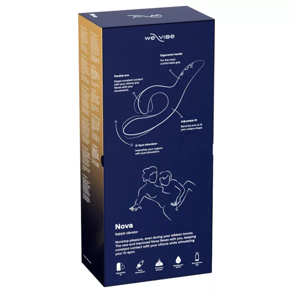 We-Vibe Nova 2 - Вибратор с гъвкаво клиторно рамо, управляван чрез приложение (син)