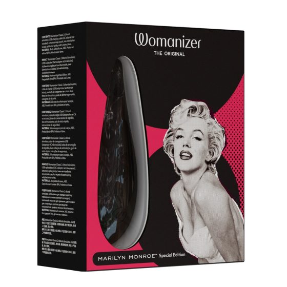 Womanizer Marilyn Monroe - презареждащ се въздушен стимулатор на клитора (черен)