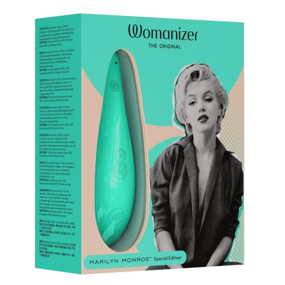 Womanizer Marilyn Monroe - акумулаторен въздушен стимулатор на клитора (тюркоаз)