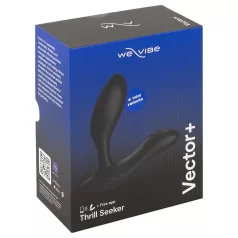   We-Vibe Vector+ - анален вибратор с управление чрез приложение (черен)