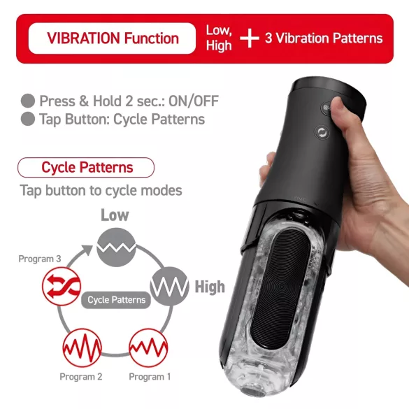 TENGA Flip 0 Electronic - автоматичен мастурбатор - черен