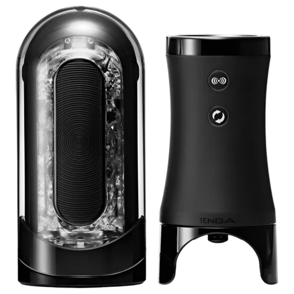 TENGA Flip 0 Electronic - автоматичен мастурбатор - черен