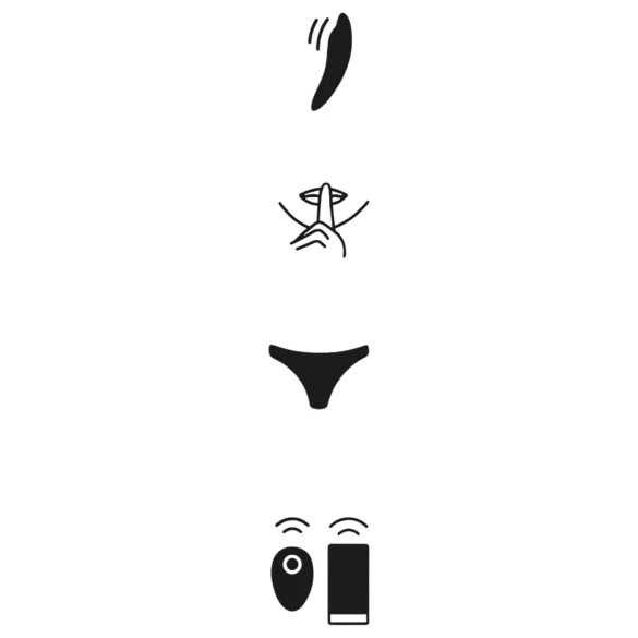 We-Vibe Moxie+ - носим вибратор за клитора с приложение и дистанционно управление (черен)