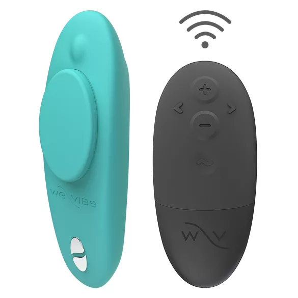 We-Vibe Moxie+ - носим вибратор за клитор с приложение и дистанционно управление (тюркоаз)