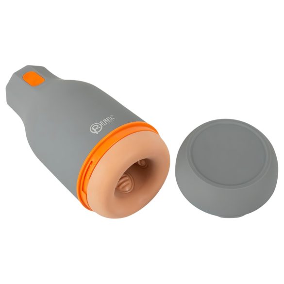 Водоустойчив мастурбатор Rebel - естествено-сив цвят