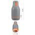 Водоустойчив мастурбатор Rebel - естествено-сив цвят