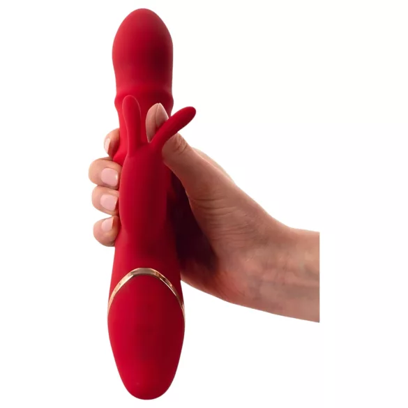You2Toys Rabbit - вибратор с подвижен пръстен - червен