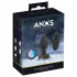 ANOS - светещ, вибриращ анален плъг (черен)