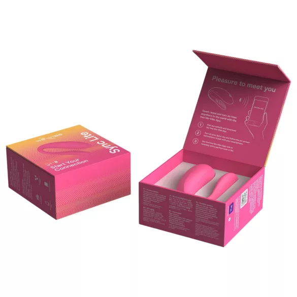 We-Vibe Sync Lite - вибратор за двойки с приложение и дистанционно управление (розов)