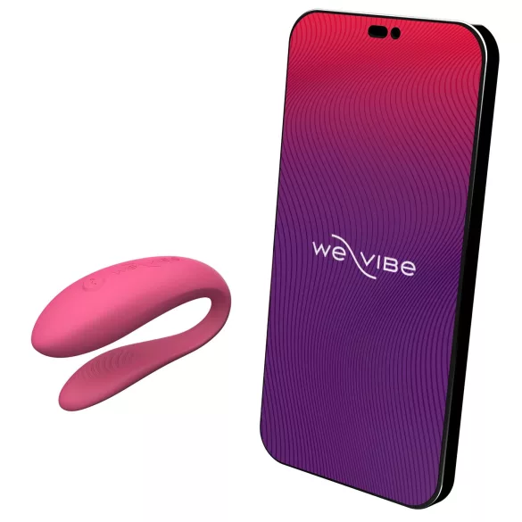 We-Vibe Sync Lite - вибратор за двойки с приложение и дистанционно управление (розов)