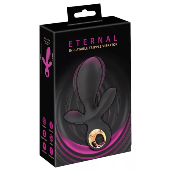 Eternal - надуваем троен вибратор - черен