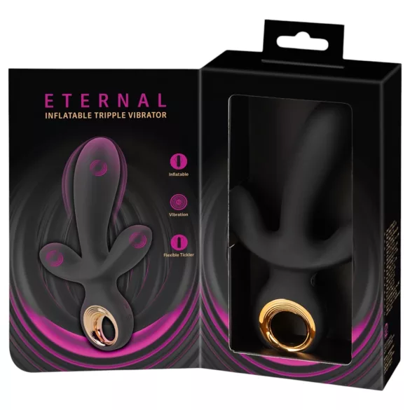 Eternal - надуваем троен вибратор - черен