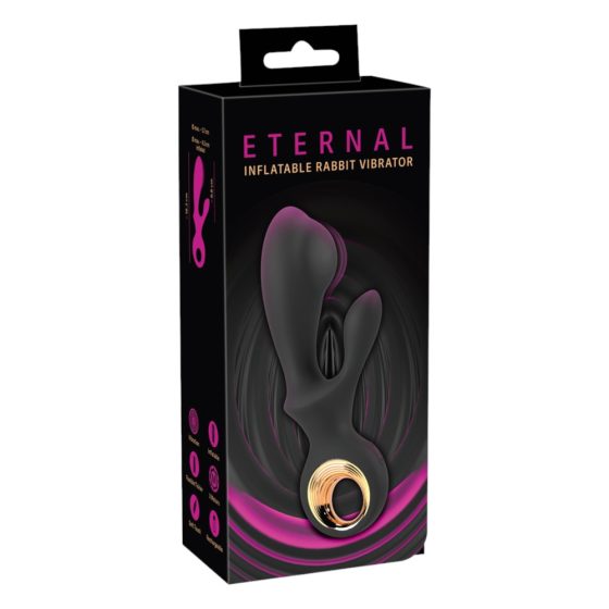 Eternal - надуваем вибратор с ръце с шипове (черен)