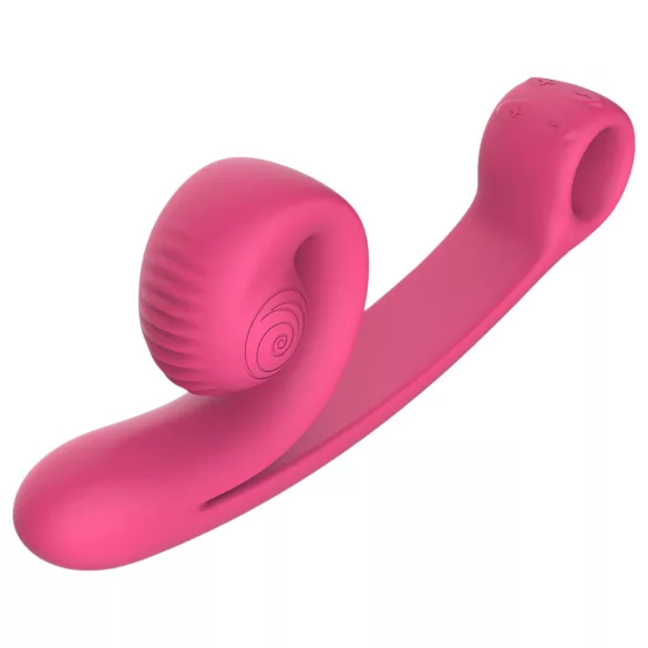 Snail Vibe Curve - 2 в 1 вибратор за клитор (розов)