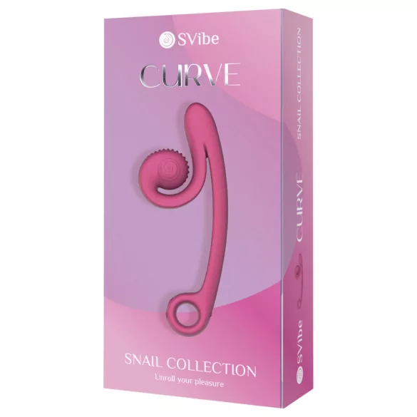 Snail Vibe Curve - 2 в 1 вибратор за клитор (розов)