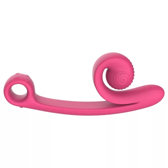 Snail Vibe Curve - 2 в 1 вибратор за клитор (розов)