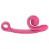 Snail Vibe Curve - 2 в 1 вибратор за клитор (розов)