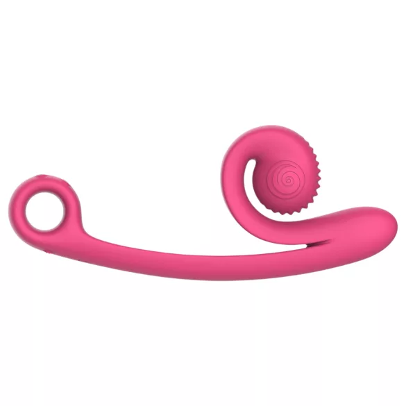 Snail Vibe Curve - 2 в 1 вибратор за клитор (розов)