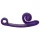 Snail Vibe Curve - вибратор 2 в 1 за клитор и вагина - лилав