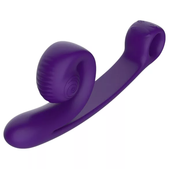 Snail Vibe Curve - вибратор 2 в 1 за клитор и вагина - лилав