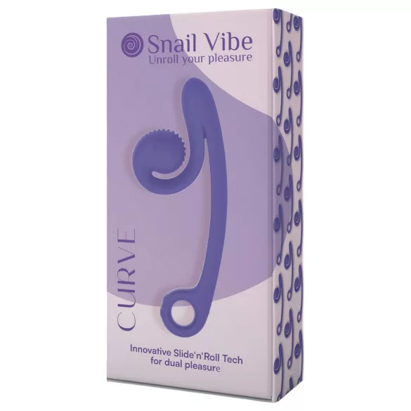Snail Vibe Curve - вибратор 2 в 1 за клитор и вагина - лилав