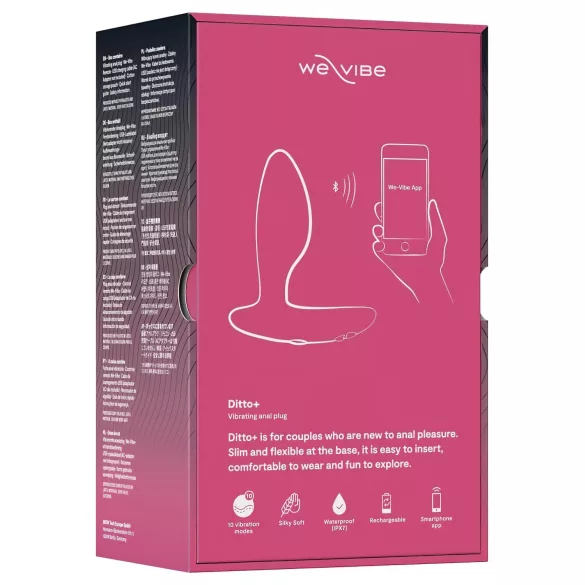 We-Vibe Ditto+ - Анален вибратор с управление чрез приложение (розов)