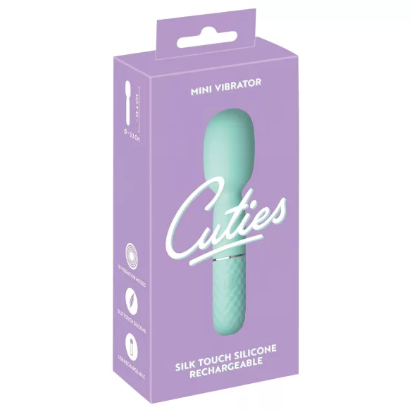 Cuties - мини вибратор масажор - ментов цвят