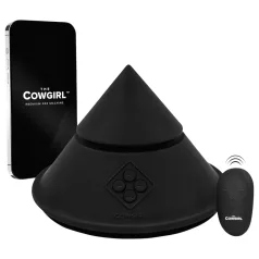   The Cowgirl Cone - премиум секс машина с управление чрез приложение - с 2 сменяеми накрайника, 20 режима на вибрации (черна)