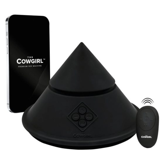 The Cowgirl Cone - интелигентна секс машина с различни топинги (черна)