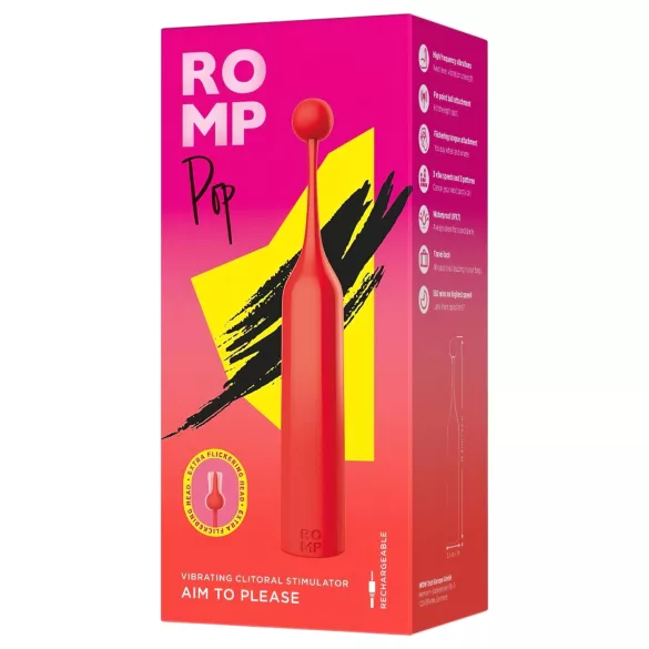 ROMP Pop - мини вибратор за клитор - червен