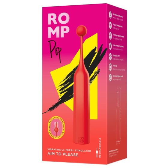 ROMP Pop - мини вибратор Bliss Point (червен)