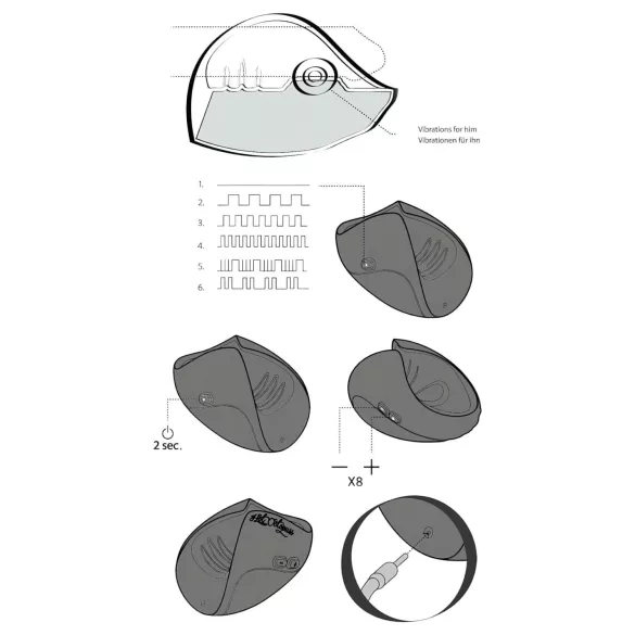 Hot Octopuss - Pulse Solo Essential Dragon Eye - мастурбатор (син)