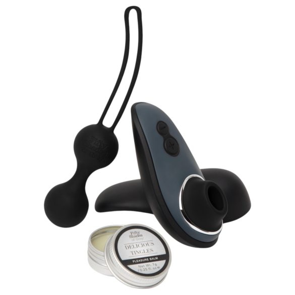 Womanizer Desire Blooms - секс играчки комплект - 3 части (черен)