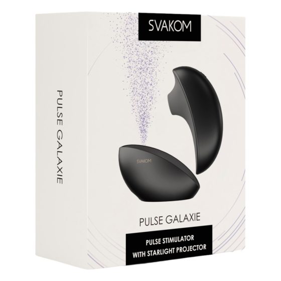 Svakom Pulse Galaxie - Клиторен стимулатор с въздушна вълна и проектор (черен)