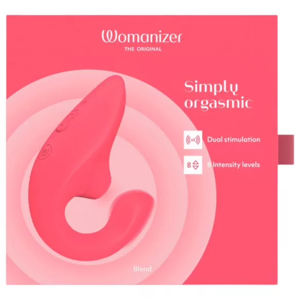 Womanizer Blend - вибратор за G-точка и клиторен стимулатор (коралов)